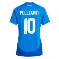 Maglia Calcio Italia Lorenzo Pellegrini #10 Prima Divisa Donna Europei 2024 Manica Corta